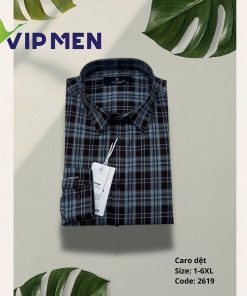Áo sơ mi caro dệt #2668-6