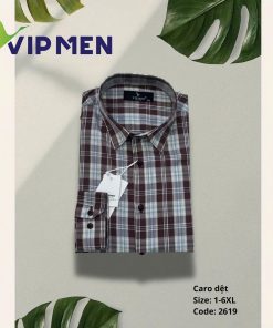 Áo sơ mi caro dệt #2668-9